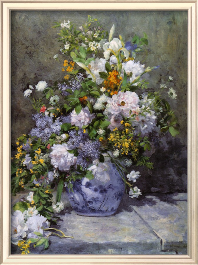 Grande Vaso di Fiori - Pierre Auguste Renoir Painting